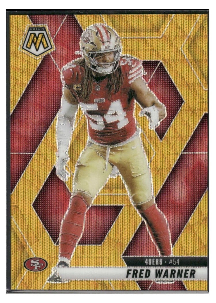 2025 Panini Mosaic Base Set Fred Warner #165 card