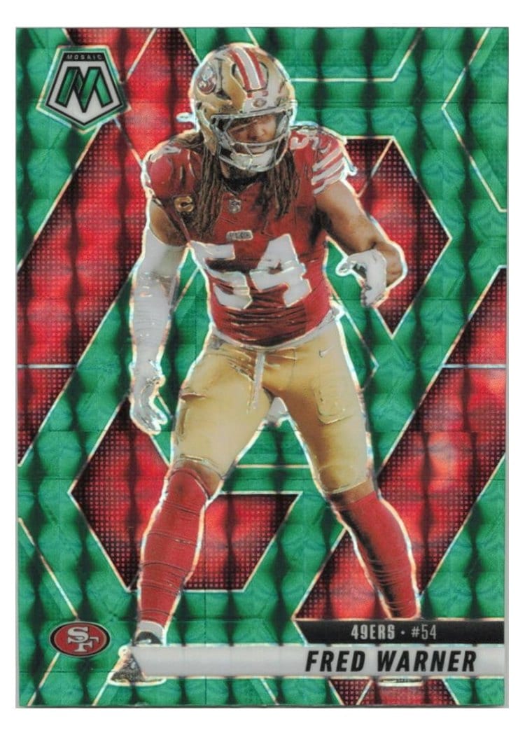 2025 Panini Mosaic Base Set Fred Warner #165 card