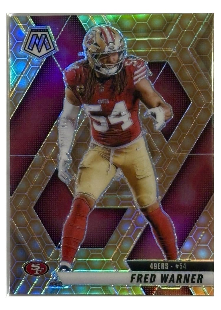 2025 Panini Mosaic Base Set Fred Warner Honeycomb #165 card