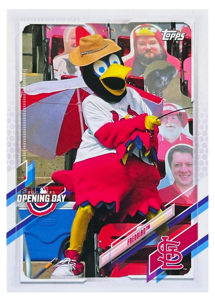 2021 Topps Opening Day Mascots Fredbird #M-5 card
