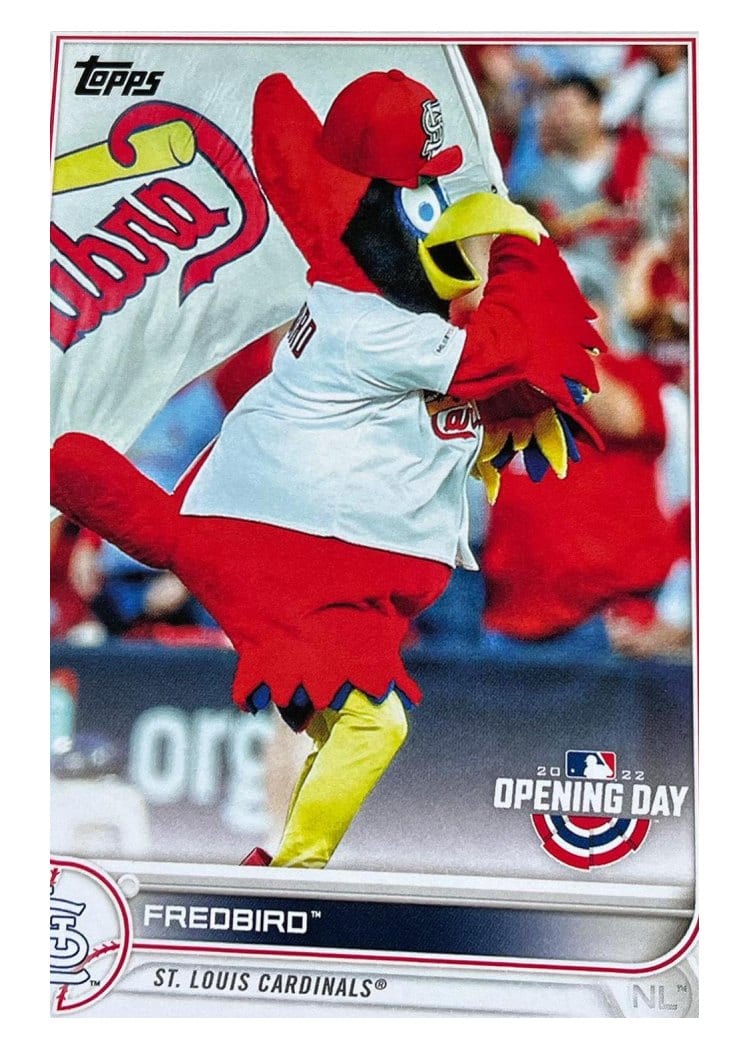 2022 Topps Opening Day Mascots Fredbird #M-20 card