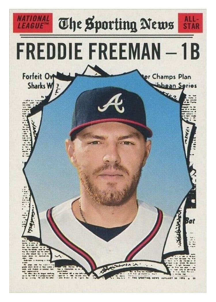 2019 Topps Heritage Base Set Freddie Freeman #362 card