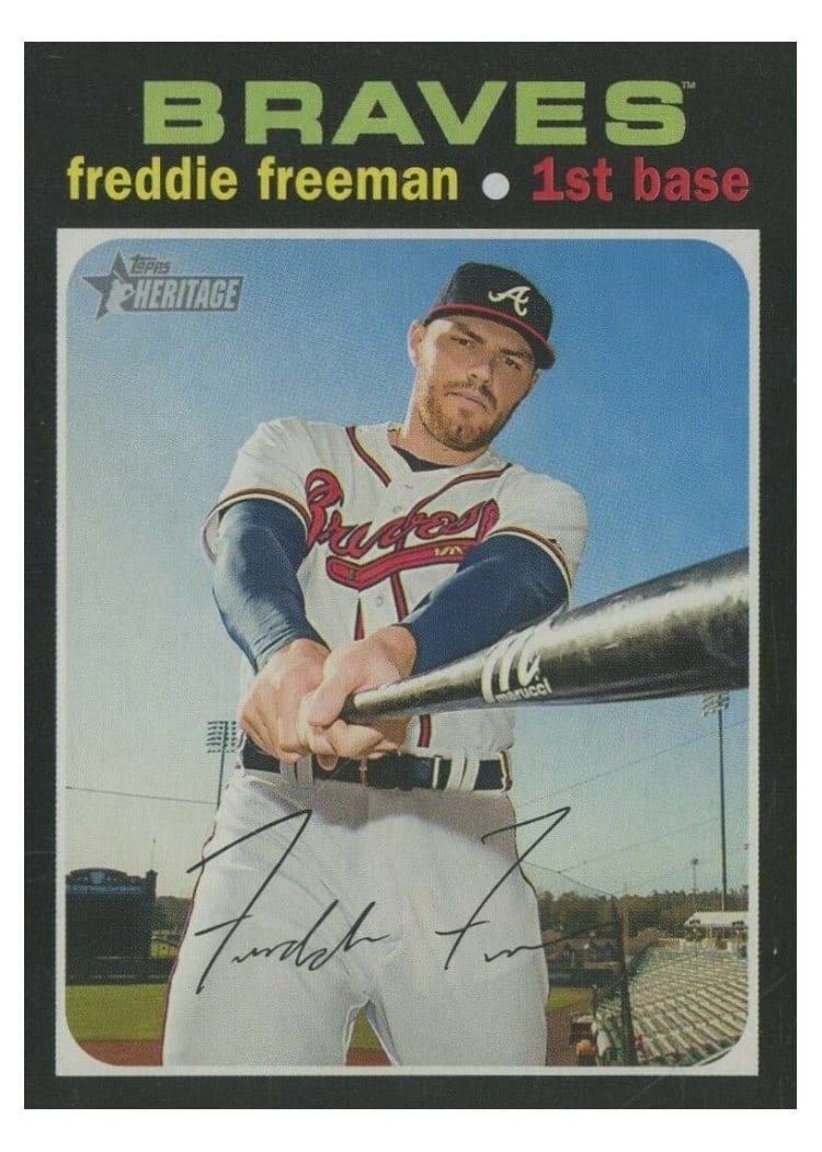 2020 Topps Heritage Base Set Freddie Freeman #263 card