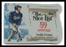 2024 Topps Holiday Making the Nice List Freddie Freeman #MNL-7 card