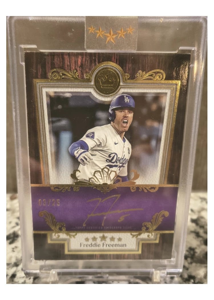 2025 Topps Five Star Baseball Royalty Autographs Freddie Freeman #BR-FF card