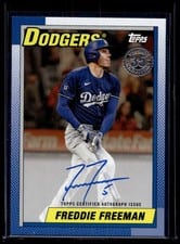 2025 Topps Update 1990 Topps Baseball Autographs Freddie Freeman #90AU-FF