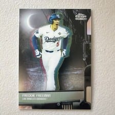 2026 Topps Chrome Black Nocturnal Freddie Freeman #NOC-18 card