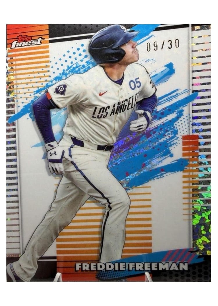 2026 Topps Finest Freddie Freeman White Mini Diamond Refractor #163 card