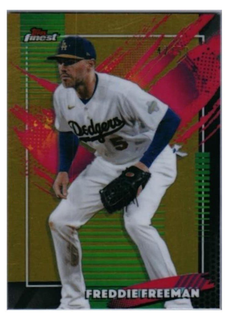 2026 Topps Finest Freddie Freeman Gold Refractor #229 card