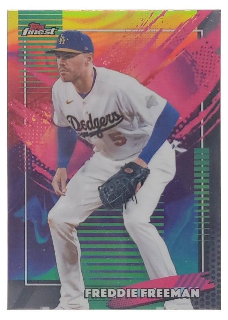 2026 Topps Finest Freddie Freeman Oil Spill Refractor #229 card