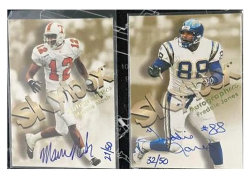 1998 Skybox Premium Autographics Freddie Jones card