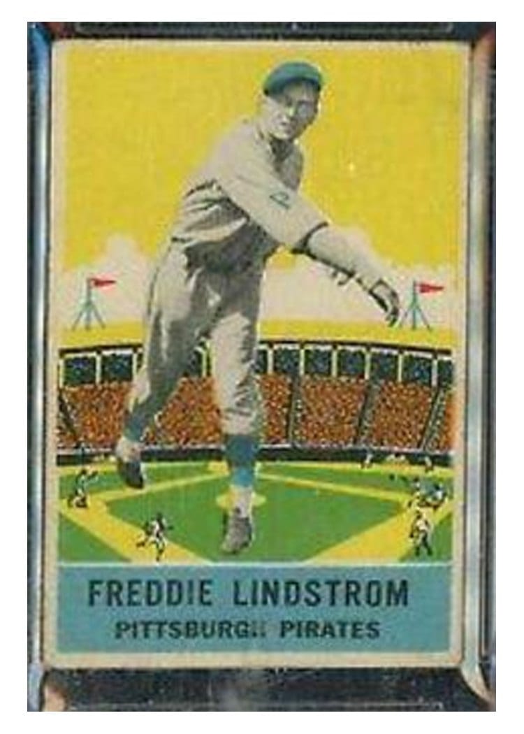1933 DeLong Freddie Lindstrom #11 card