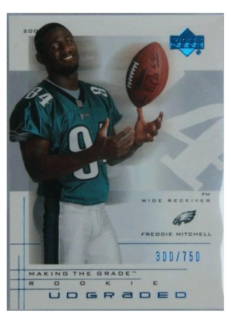 2001 Upper Deck Graded Freddie Mitchell #61 card