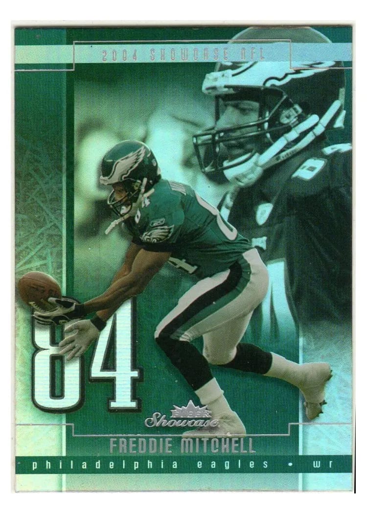 2004 Fleer Showcase Freddie Mitchell #8 card