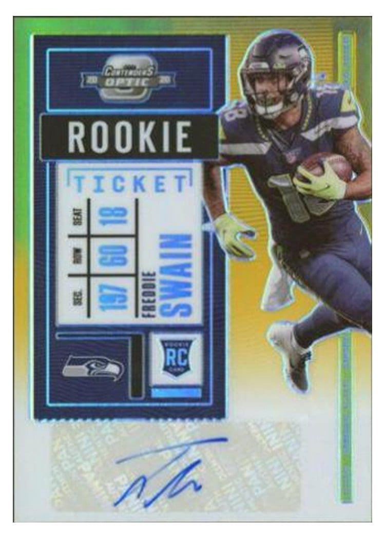 2020 Panini Contenders Optic Base Set Freddie Swain #196 card