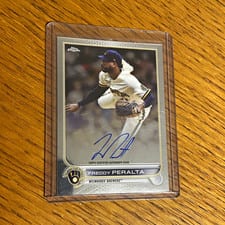 2022 Topps Chrome Veteran Autographs Freddy Peralta #CVA-FP card