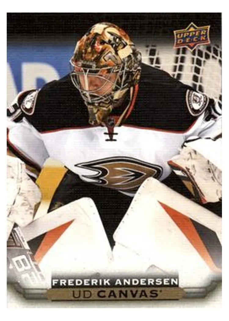 2015 Upper Deck Canvas Frederik Andersen #C122 card