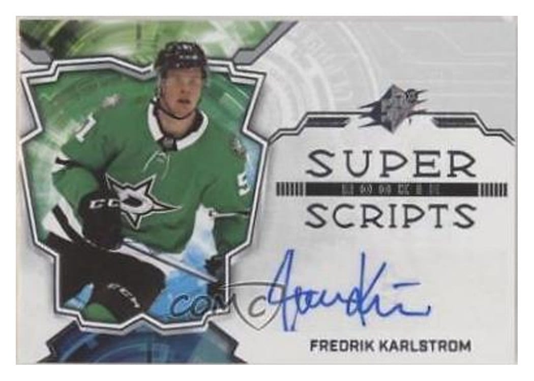 2022-23 SPx Rookie Superscripts Fredrik Karlstrom #SSR-FK card
