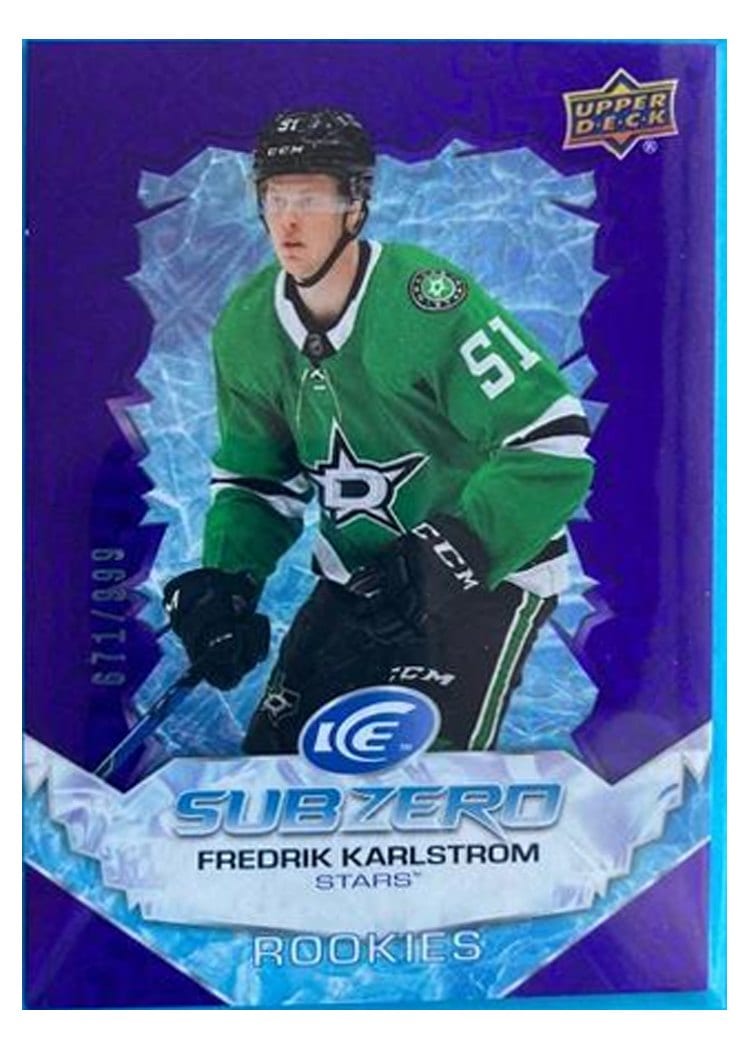 2022-23 Upper Deck Ice Sub Zero Fredrik Karlstrom #SZ-FK card