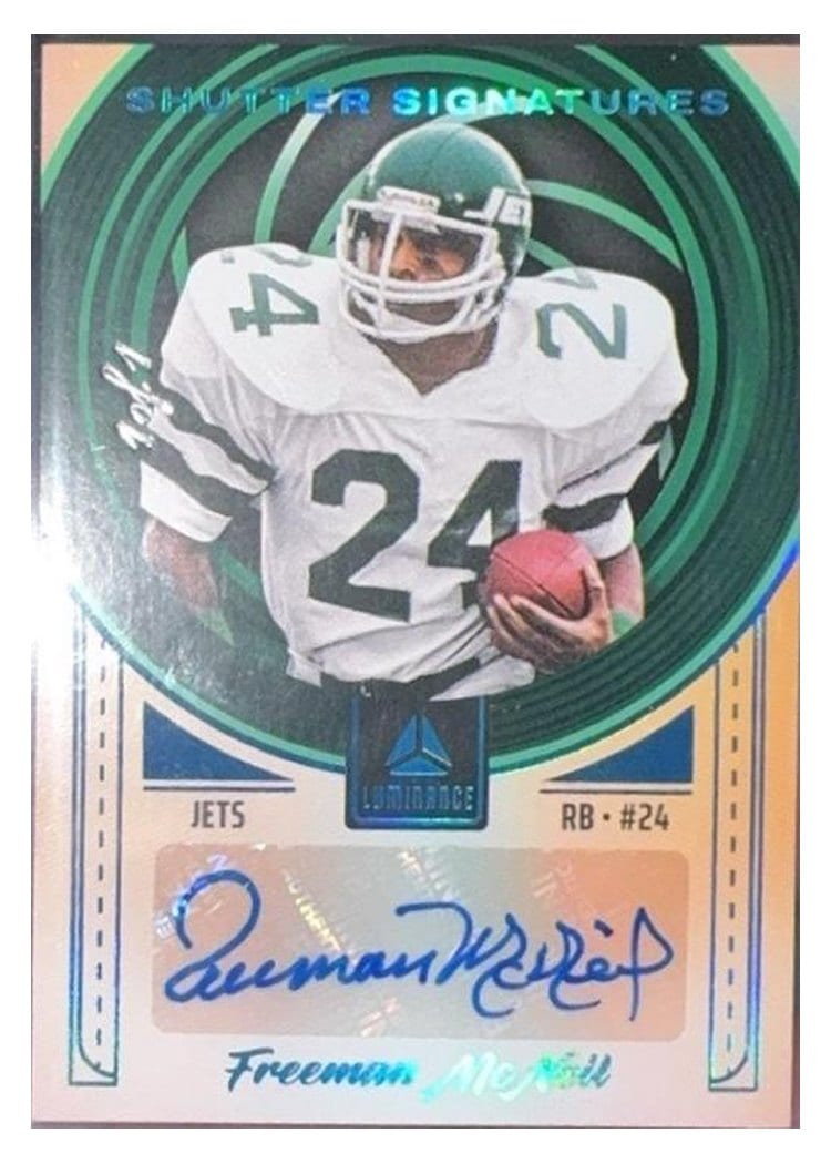 2025 Panini Luminance Shutter Signatures Freeman McNeil #8 card