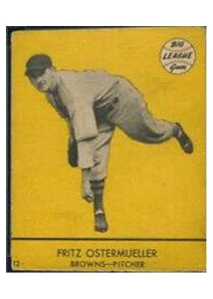 1941 Goudey Fritz Ostermueller #12 card