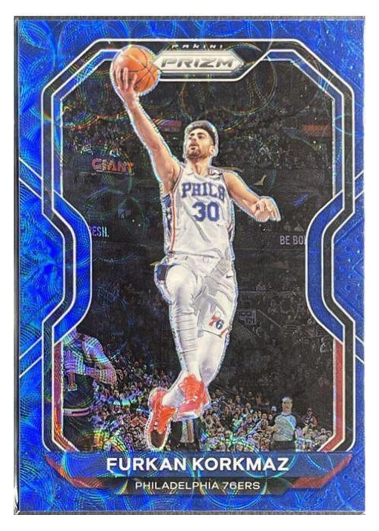 2020-21 Panini Prizm Base Set Furkan Korkmaz #160 card