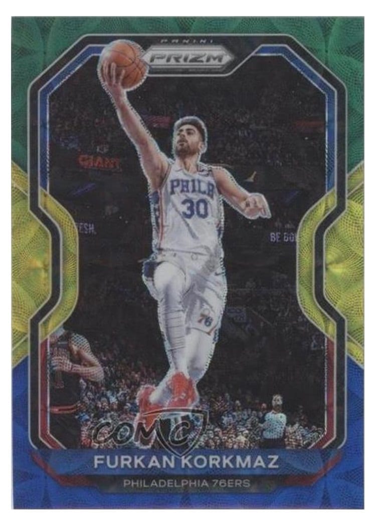 2020-21 Panini Prizm Base Set Furkan Korkmaz #160 card