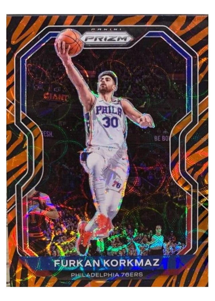 2020-21 Panini Prizm Base Set Furkan Korkmaz #160 card