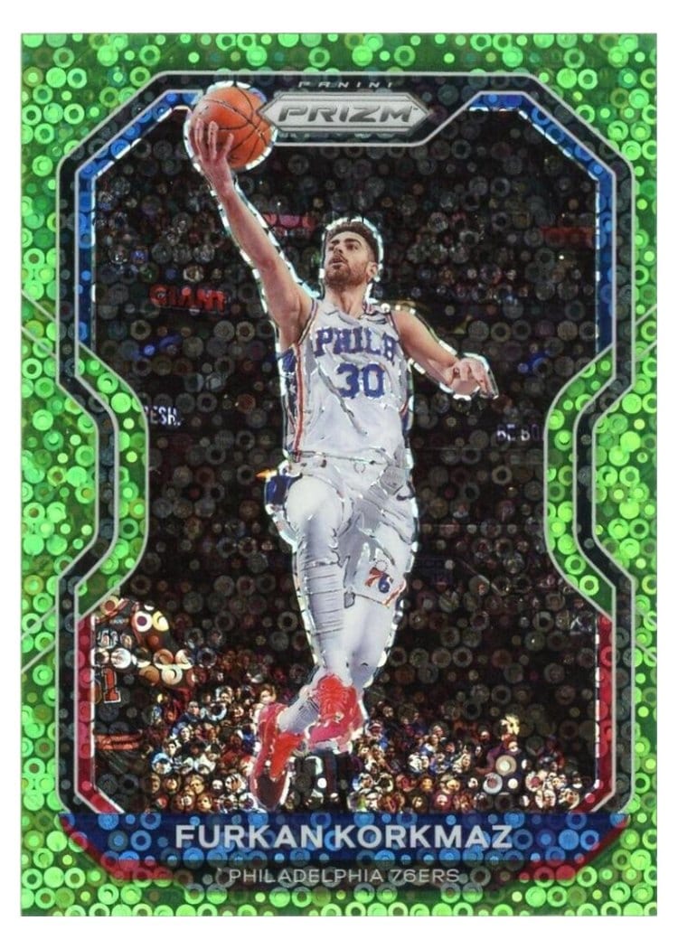 2020-21 Panini Prizm Base Set Furkan Korkmaz #160 card