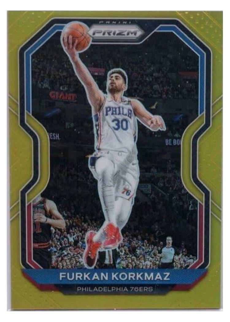 2020-21 Panini Prizm Base Set Furkan Korkmaz #160 card