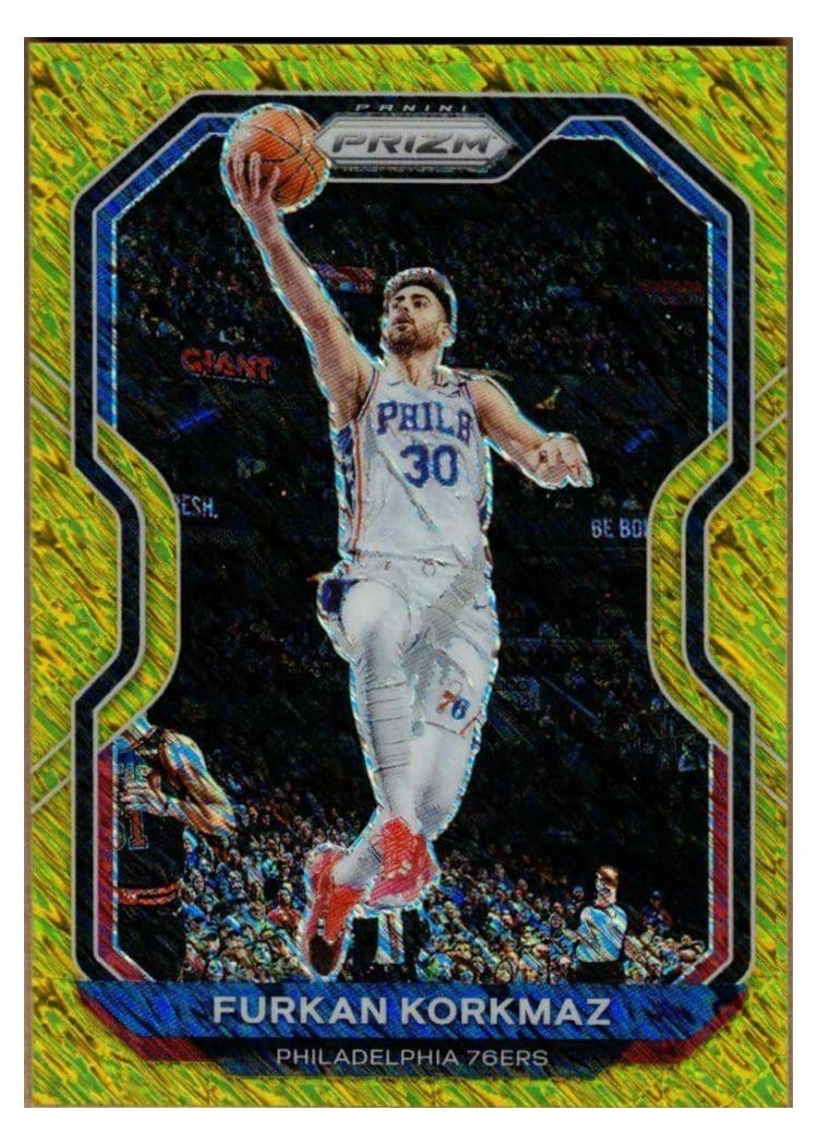 2020-21 Panini Prizm Base Set Furkan Korkmaz #160 card