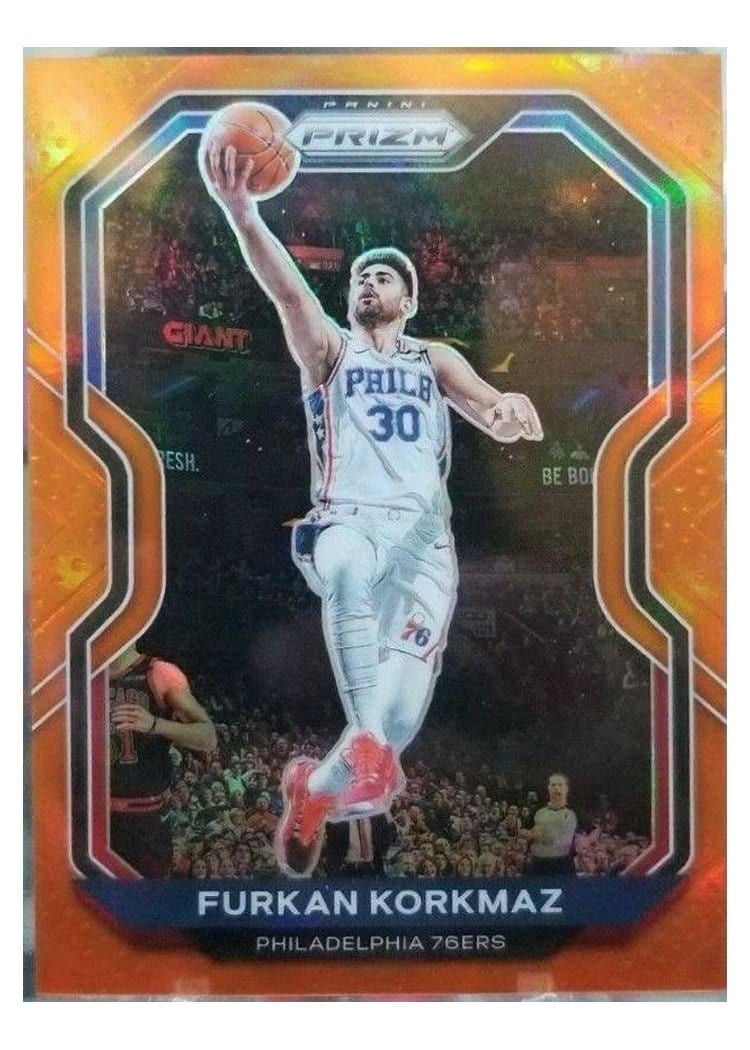 2020-21 Panini Prizm Base Set Furkan Korkmaz #160 card