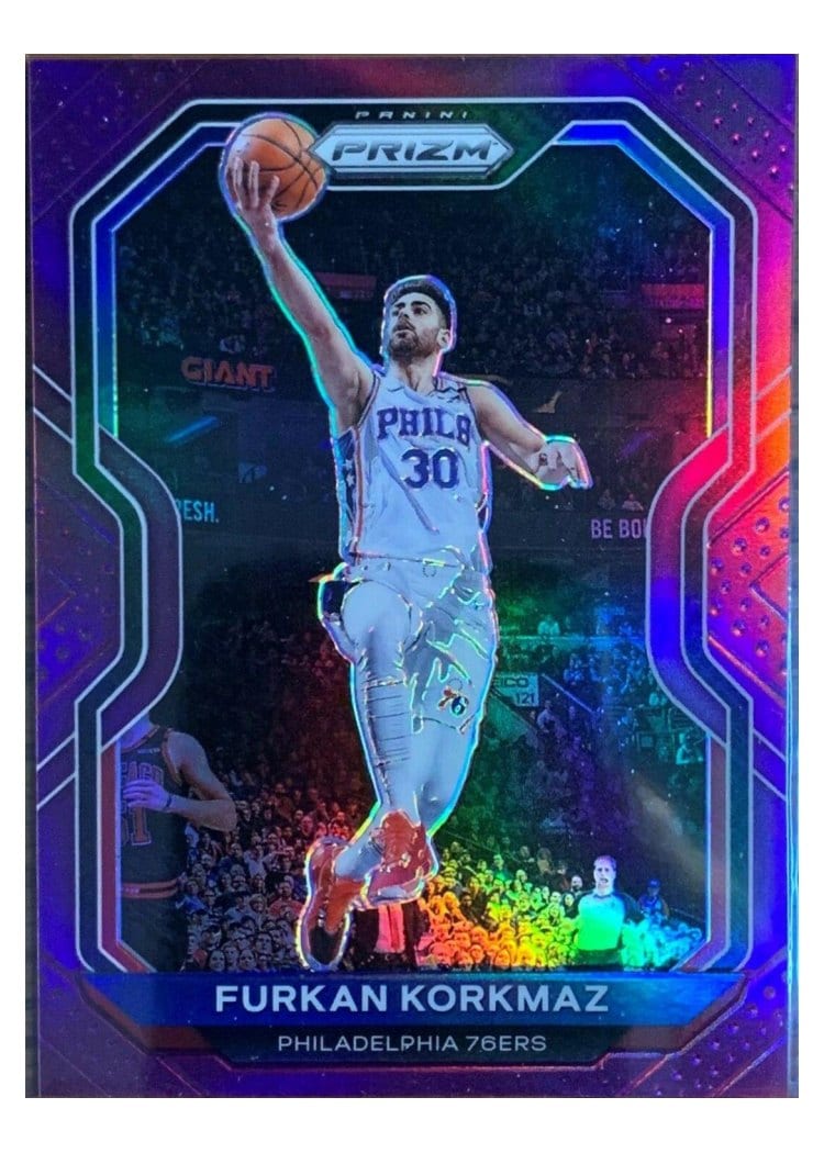 2020-21 Panini Prizm Base Set Furkan Korkmaz #160 card