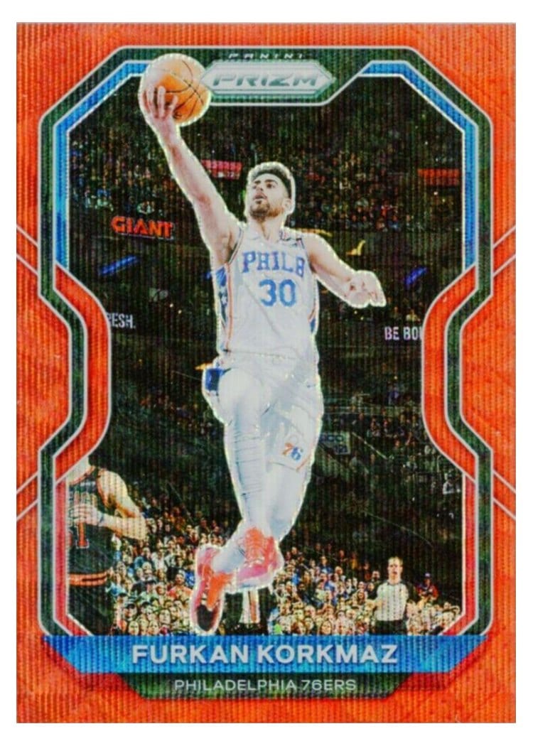 2020-21 Panini Prizm Base Set Furkan Korkmaz #160 card