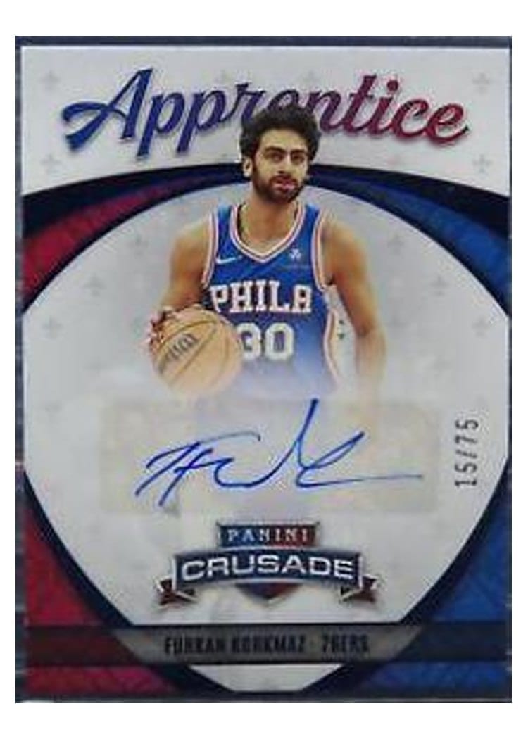 2021-22 Panini Chronicles Apprentice Signatures Furkan Korkmaz #APP-FUR card