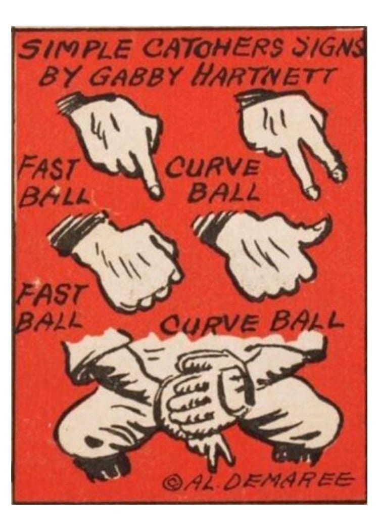 1935 Schutter Johnson Gabby Hartnett #38 card