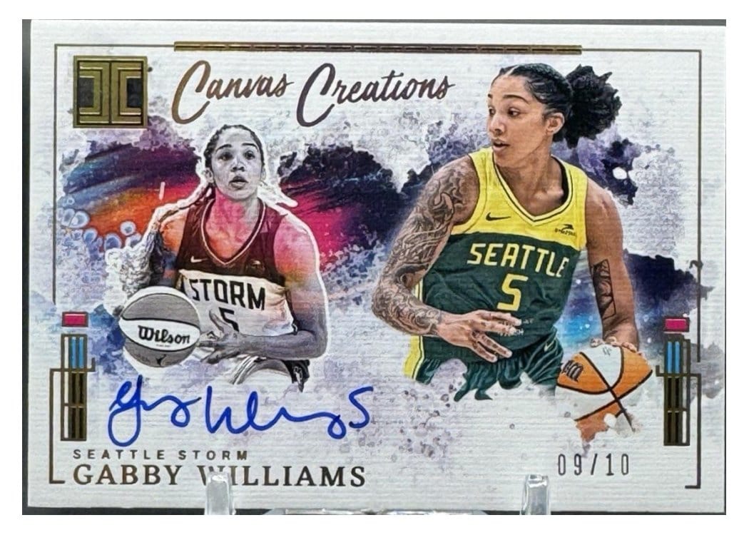 2025 Panini Impeccable WNBA Canvas Creations Gabby Williams #2 card