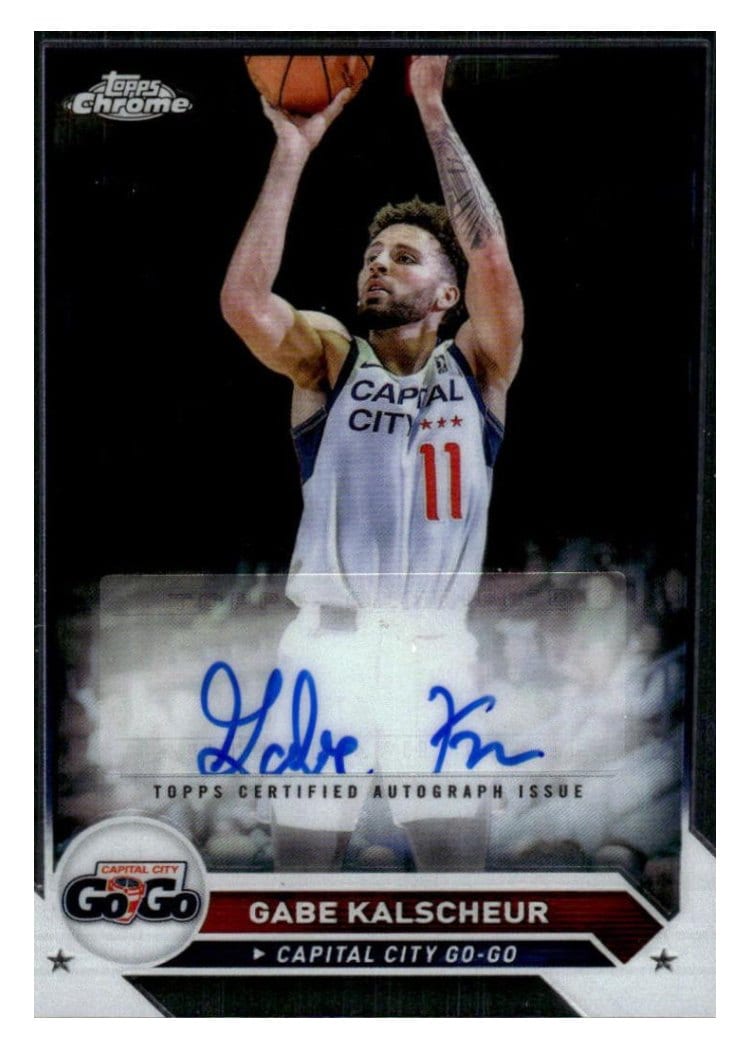 2023-24 Topps G League Chrome Autographs Gabe Kalscheur #AC-GK card
