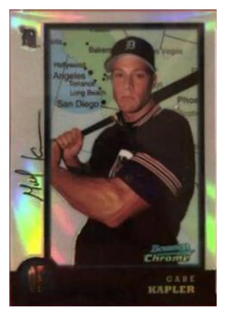 1998 Bowman Chrome International Gabe Kapler #125 card