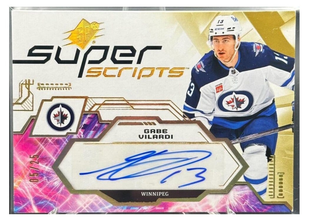 2023-24 SPx Superscripts Gabe Vilardi #SS-GV card