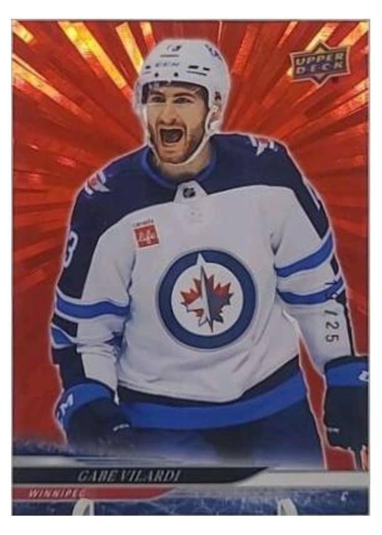 2024-25 Upper Deck Base Set Gabe Vilardi #195 card