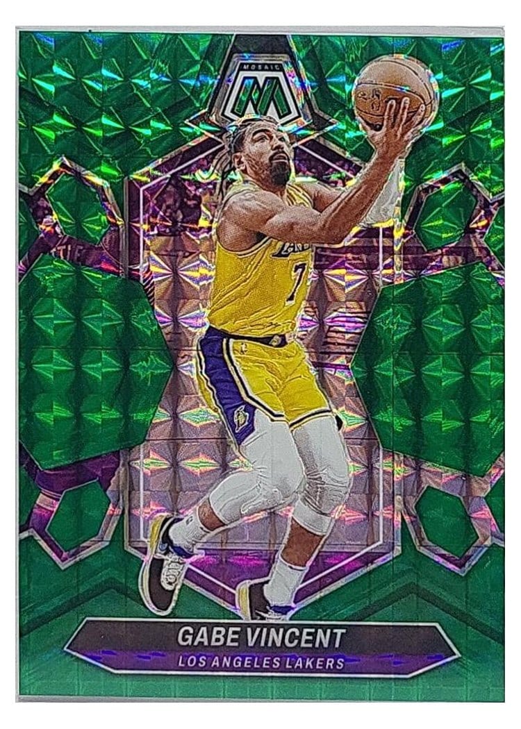 2023-24 Panini Mosaic Base Set Gabe Vincent Green Fusion Choice #187 card