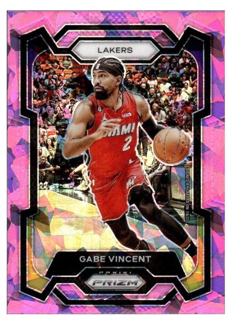 2023-24 Panini Prizm Base Set Gabe Vincent Pink Ice #225 card
