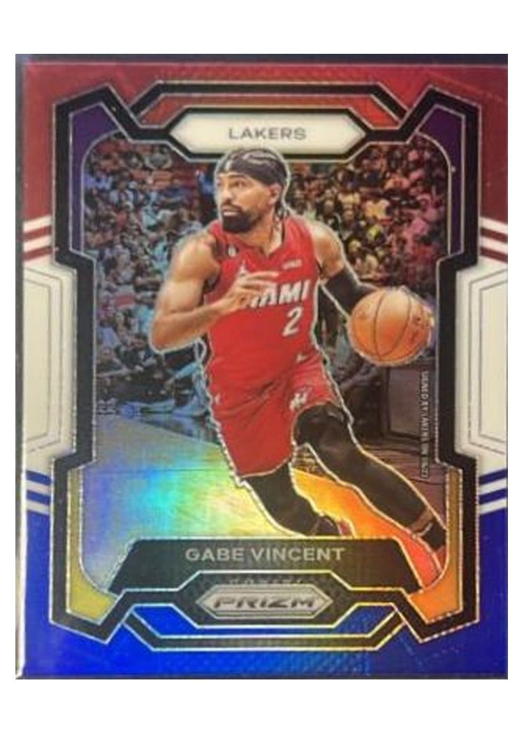 2023-24 Panini Prizm Base Set Gabe Vincent Red White Blue #225 card