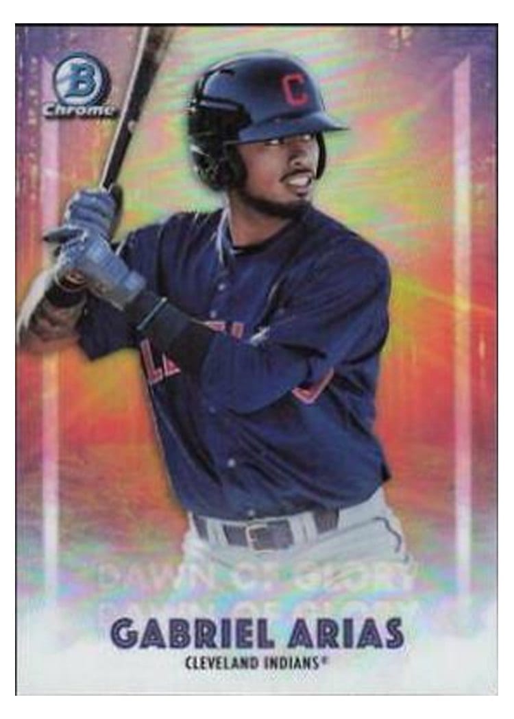 2021 Bowman Chrome Dawn of Glory Gabriel Arias #DOG-7 card