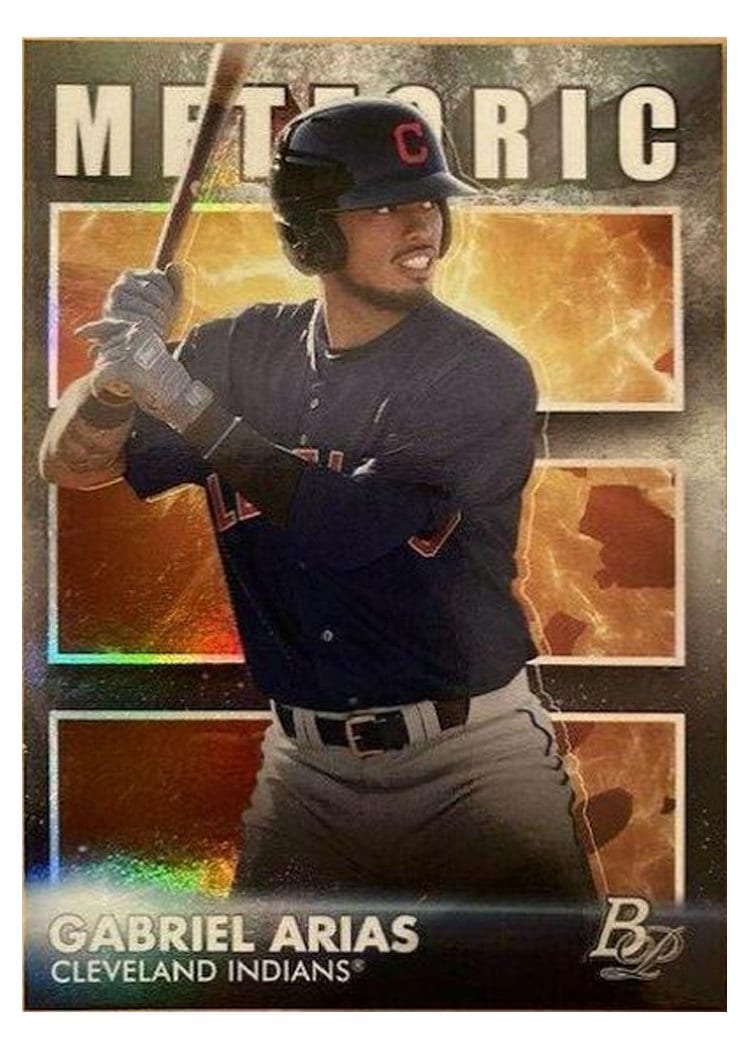 2021 Bowman Platinum Meteoric Gabriel Arias #MET-11 card