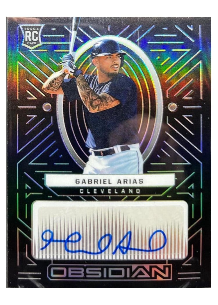 2022 Panini Chronicles Obsidian Autographs Gabriel Arias #OA-GA card