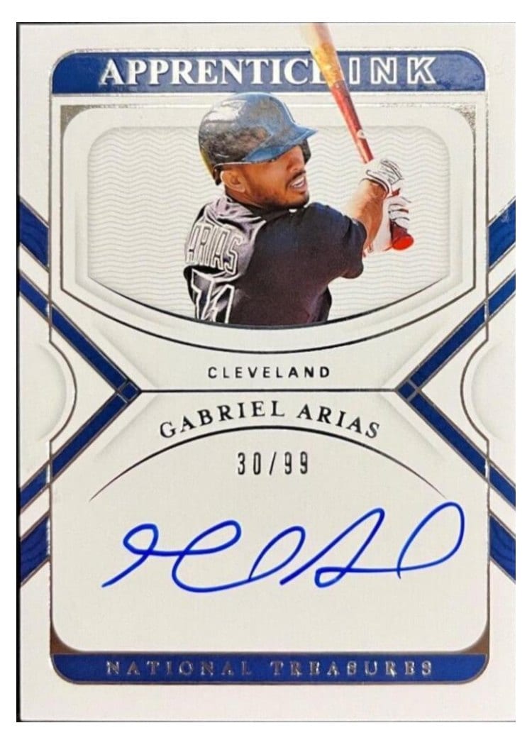 2022 Panini National Treasures Apprentice Ink Gabriel Arias #AI-GA card