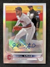 2022 Topps Chrome Update Autograph Gabriel Arias #AC-GA card