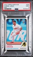 2022 Topps Heritage Mini Gabriel Arias #645 card